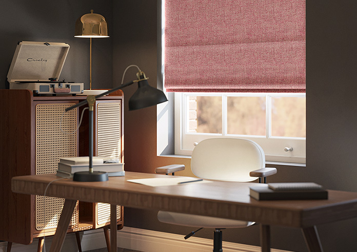 Mirdif, Raspberry - Roman Blind - Image 5